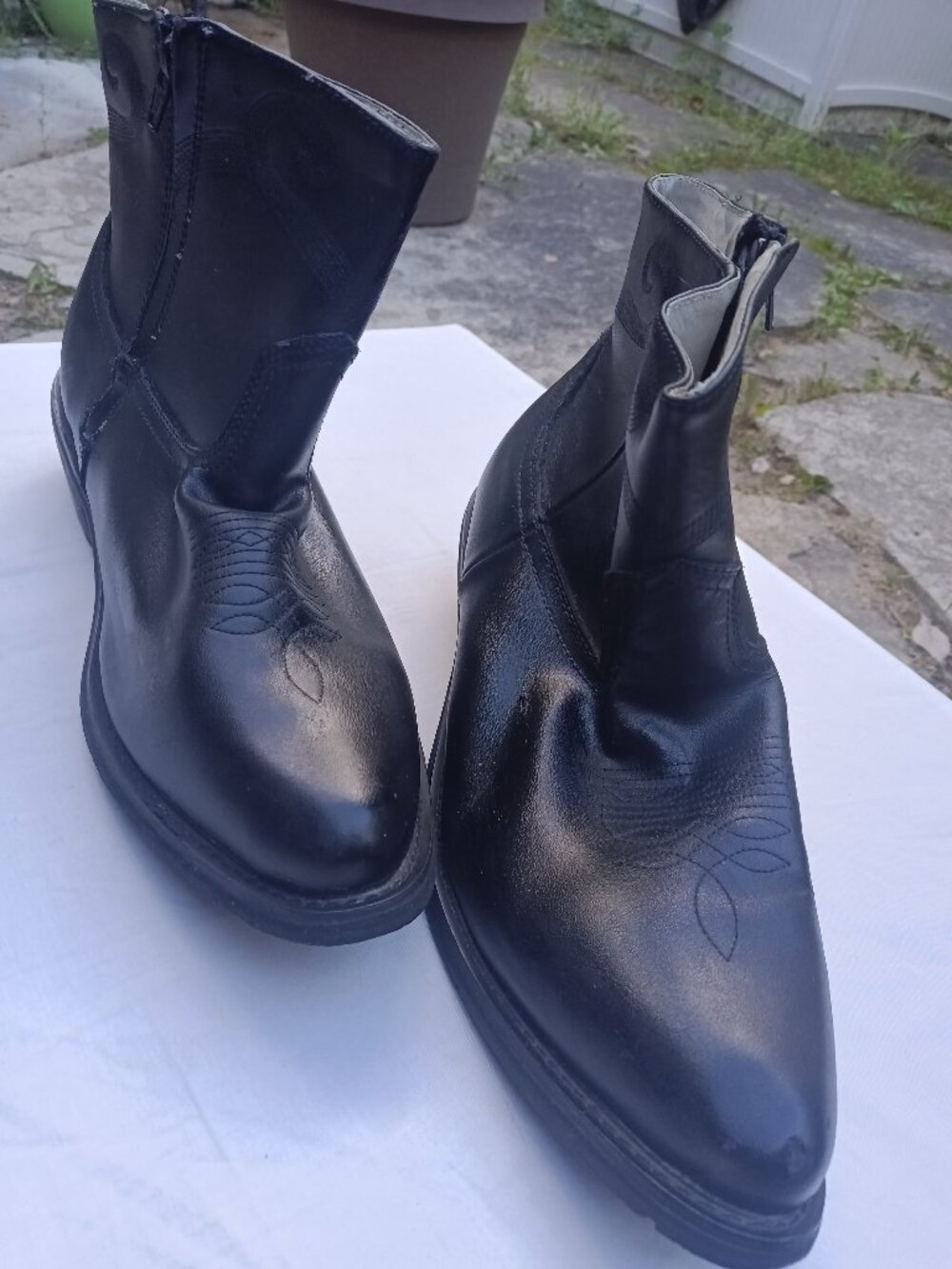 Vintage Saddle Tramp Men's Leather Ankle Boots Size 13w